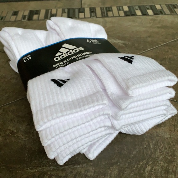 6 pairs socks set Adidas Men’s Cushioned Crew - Picture 15 of 16
